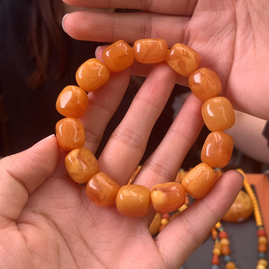 手串琥珀未镶嵌天然