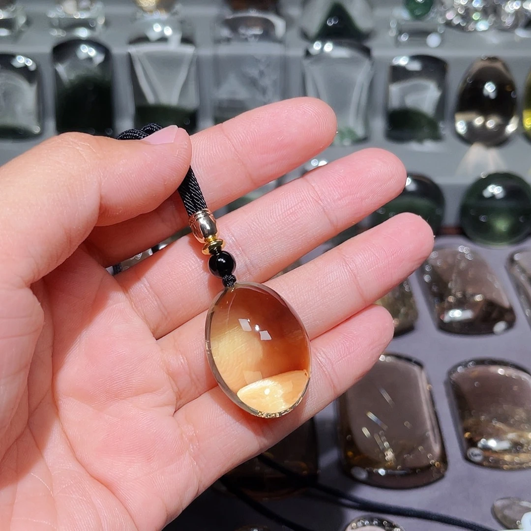 麻***食颈饰未镶嵌水晶挂件