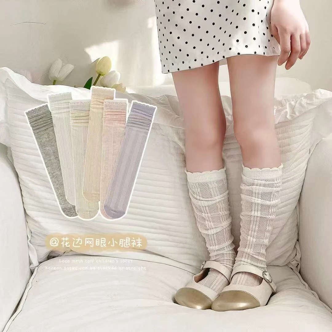 【儿童半筒袜】夏季儿童长筒袜薄款女童过膝半腿袜春秋高筒防蚊袜