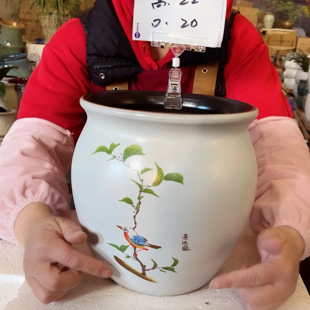 紫砂花盆高度22口径20