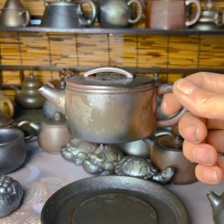 紫泥壶柴烧坭兴陶壶