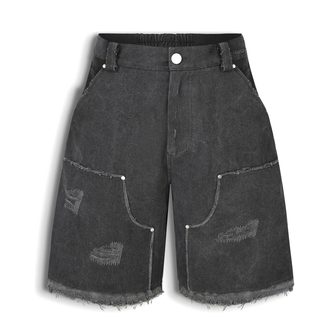 CreatorSpiritus BORO Patchwork shorts 『京都限定』手工缝补短裤