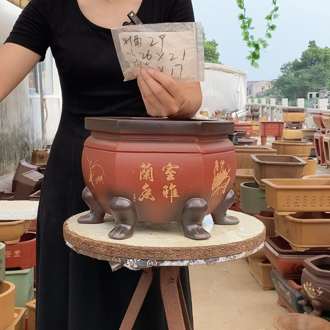 紫砂花盆紫砂花盆