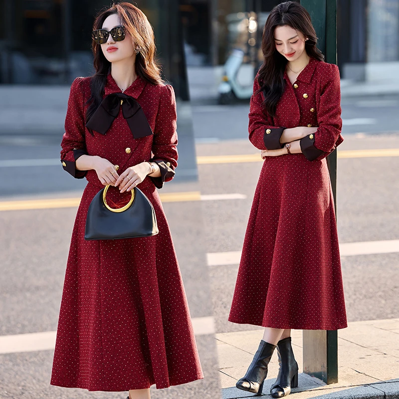 秋季小香风套装裙两件套气质韩版高级感早秋穿搭一整套长裙连衣裙