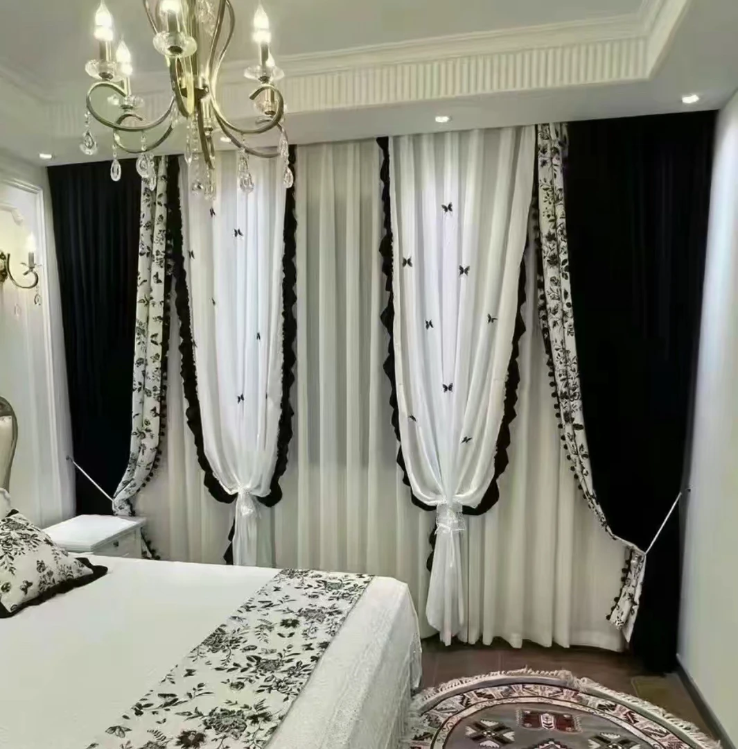 新疆包邮雪尼尔窗帘