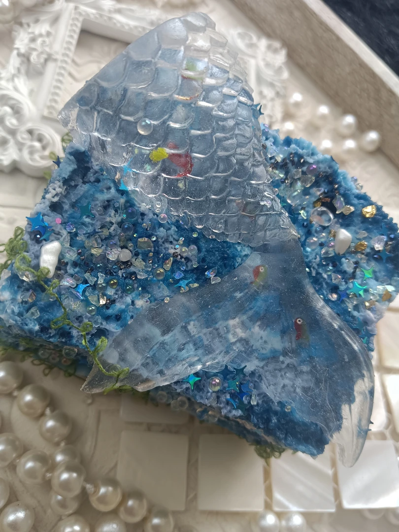 网红捏捏乐解压玩具diy纯手工深海小鱼双层吐司解压玩具捏捏乐