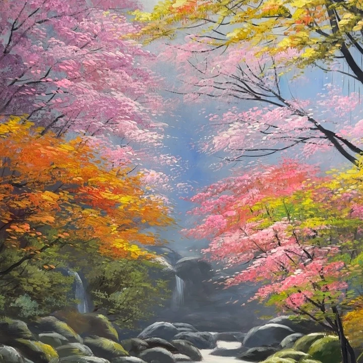 油画花花和你一起玩的开心