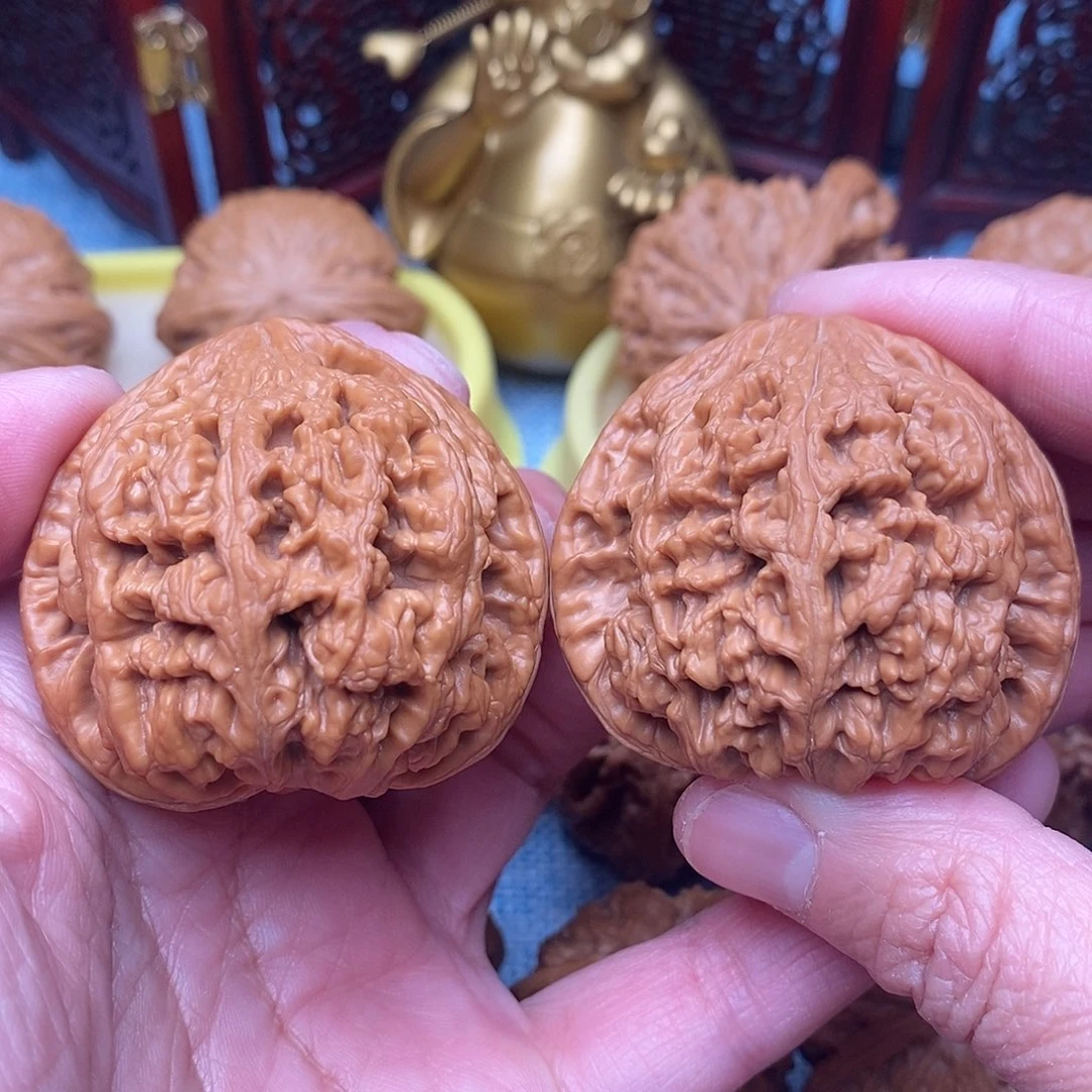 文玩核桃把件全品毕业粗筋肉球45尺