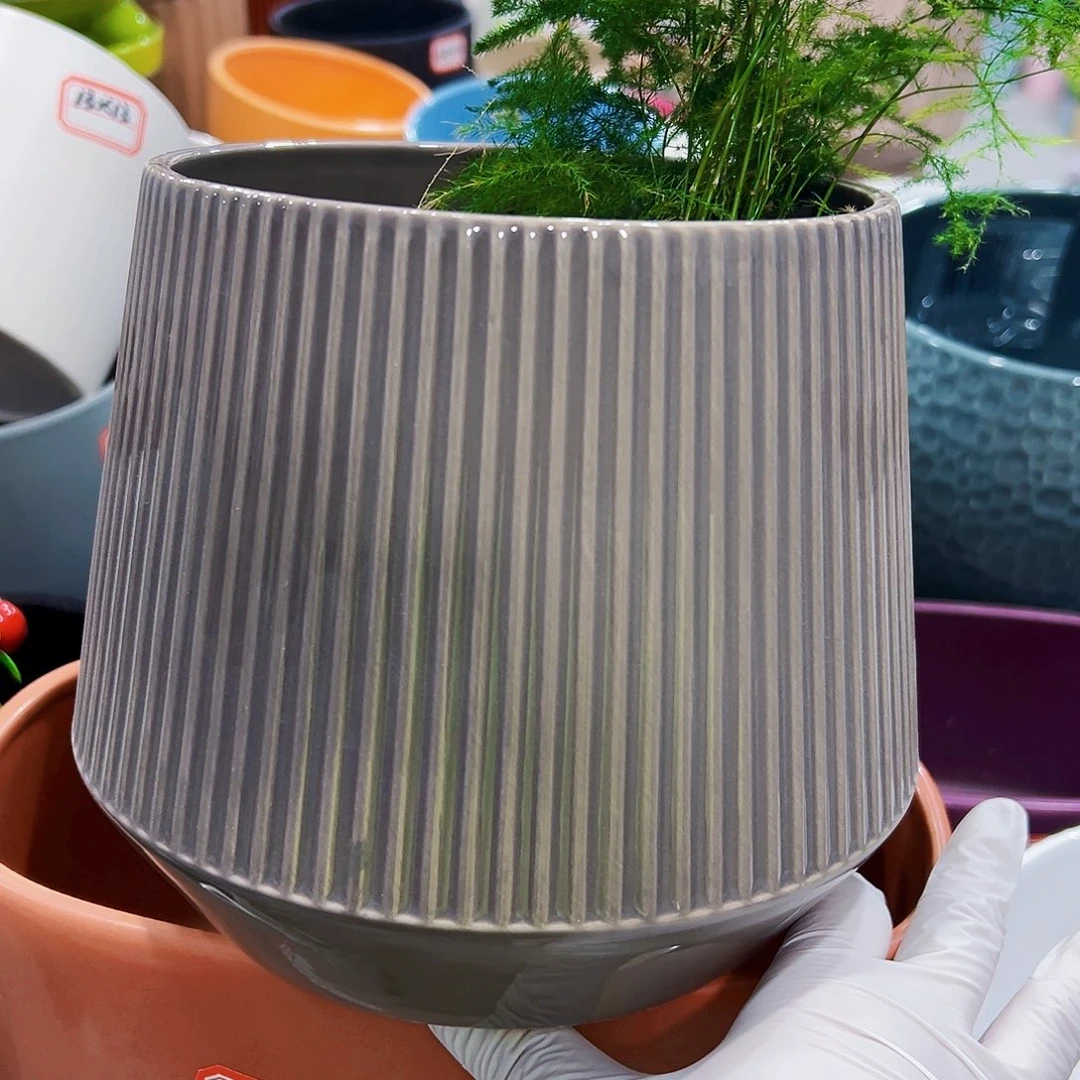 有孔外贸尾单陶瓷花盆凑单10米包邮