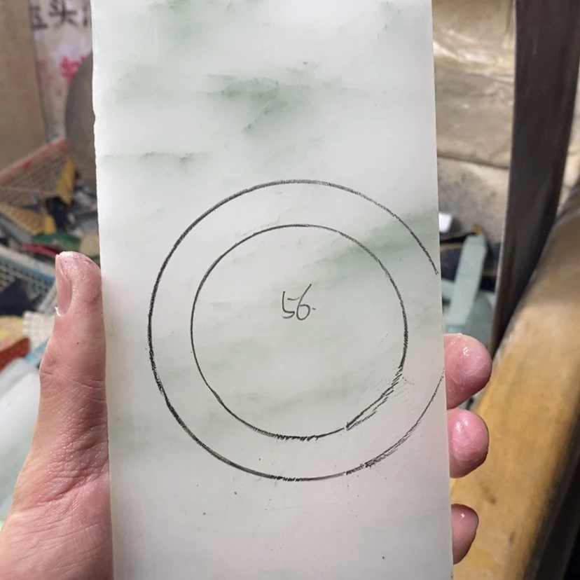 【闪购商品】石英质玉（天山翠）手镯未镶嵌落**下定制手镯