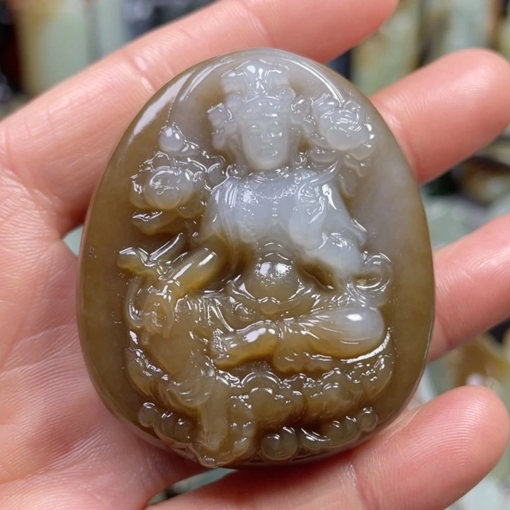 和田玉未镶嵌挂件