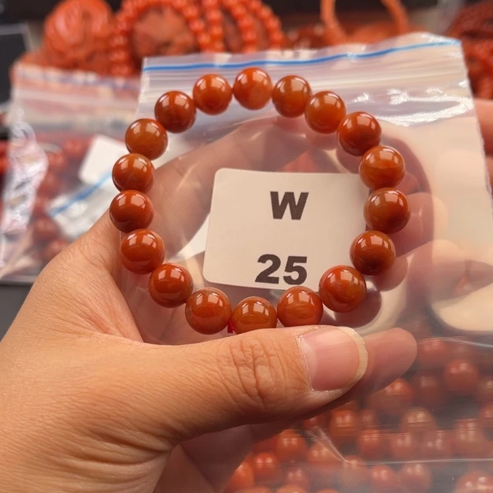 南红玛瑙未镶嵌多样性发货默认微瑕称重10mm