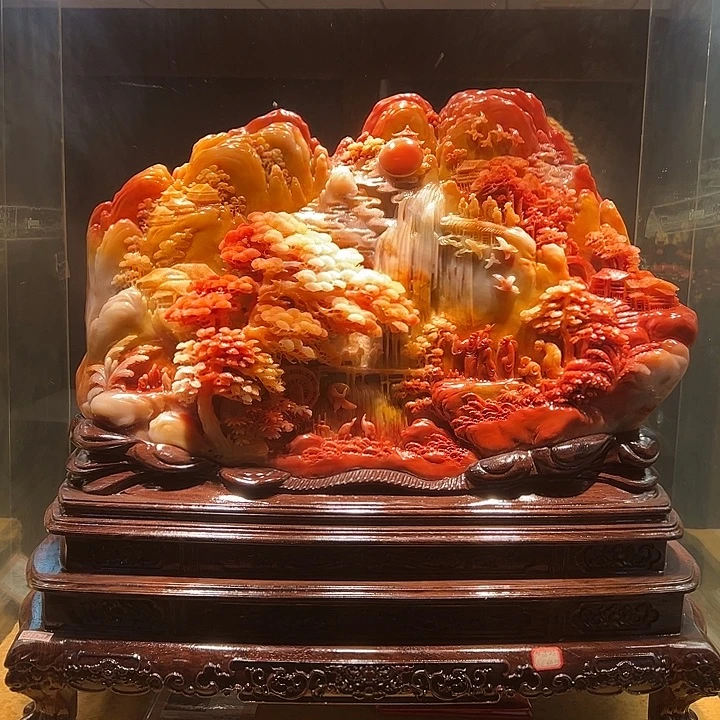 唐***韵寿山石寿山石雕刻工艺品