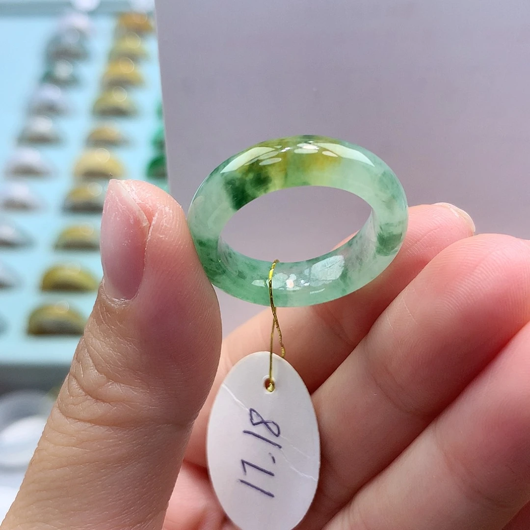 未镶嵌戒指翡翠1718口