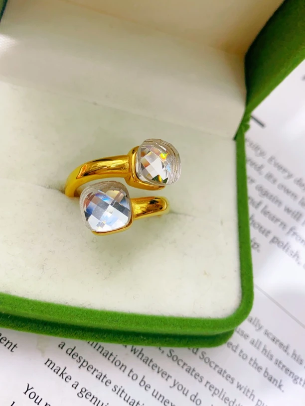 合金玻璃戒指 serih  altun pason jingkoz uzuk bak qiraylik