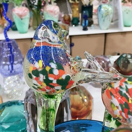 琉璃高度45厘米琉璃夜光鸟