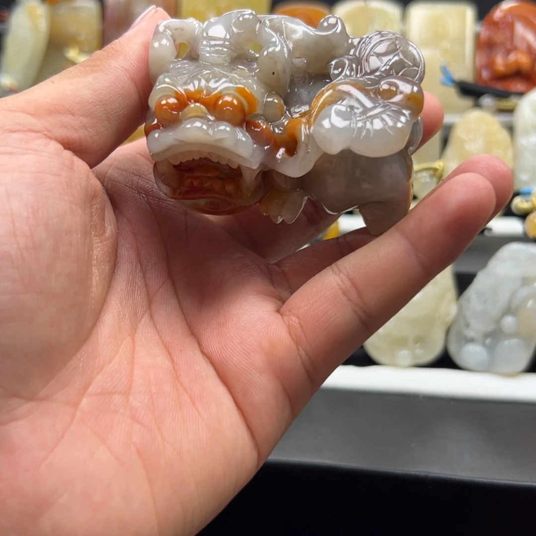 石英质玉（黄龙玉）未镶嵌多样性发货，发其一