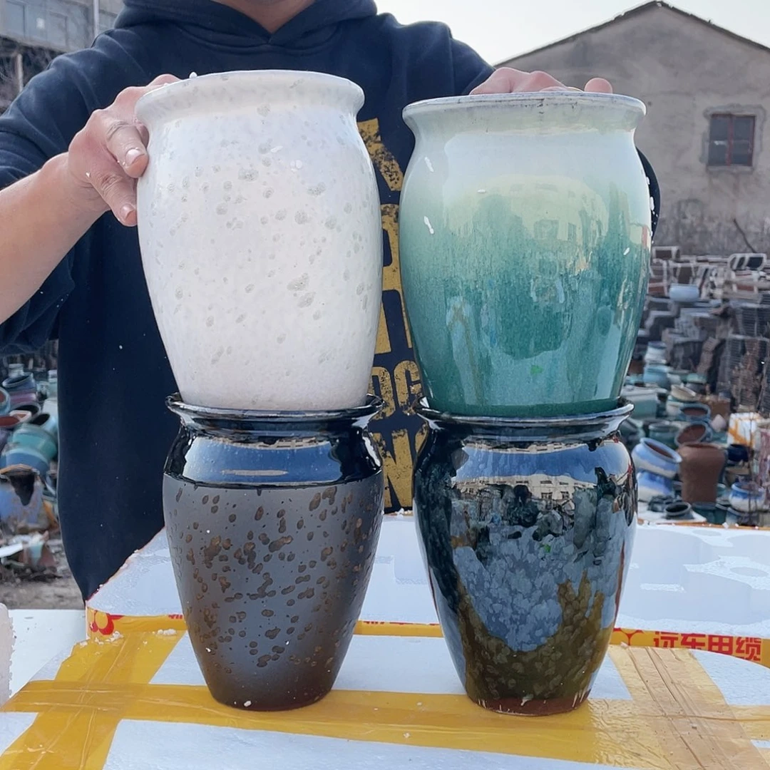 宜兴紫砂粗陶花盆