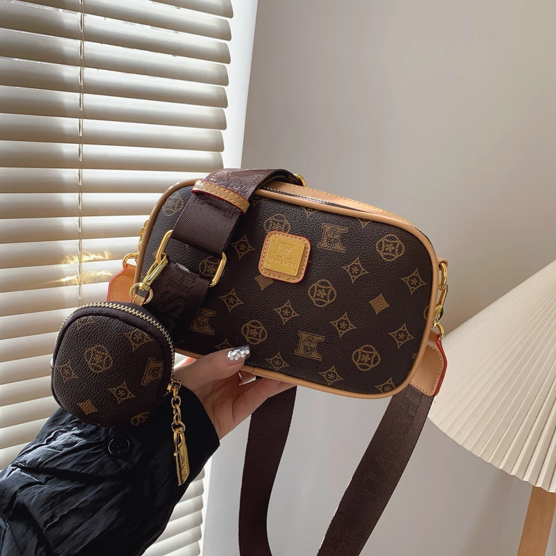 夏季小包包2025新款时尚复古小方包女士休闲百搭宽带单肩斜挎包女