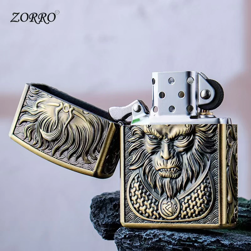 ZORRO佐罗ZORRO精雕悟空至尊宝复古煤油盔甲机