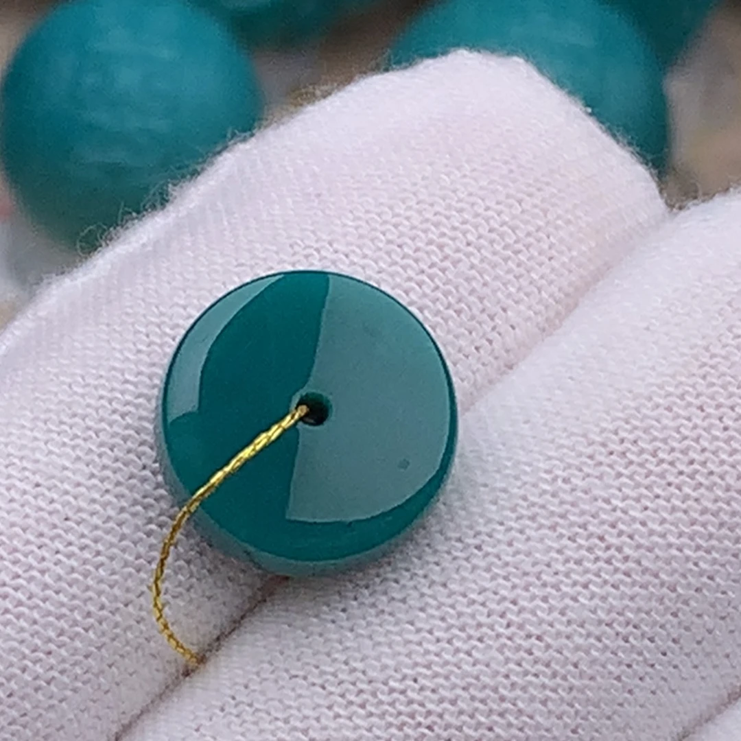 未镶嵌绿松石珠宝奇石13mm