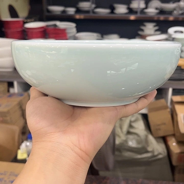8寸影青居然汤碗陶瓷