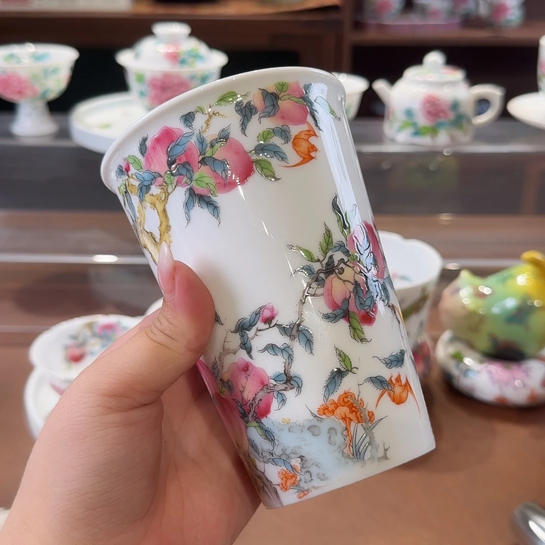 珐琅彩主人杯茶具套装