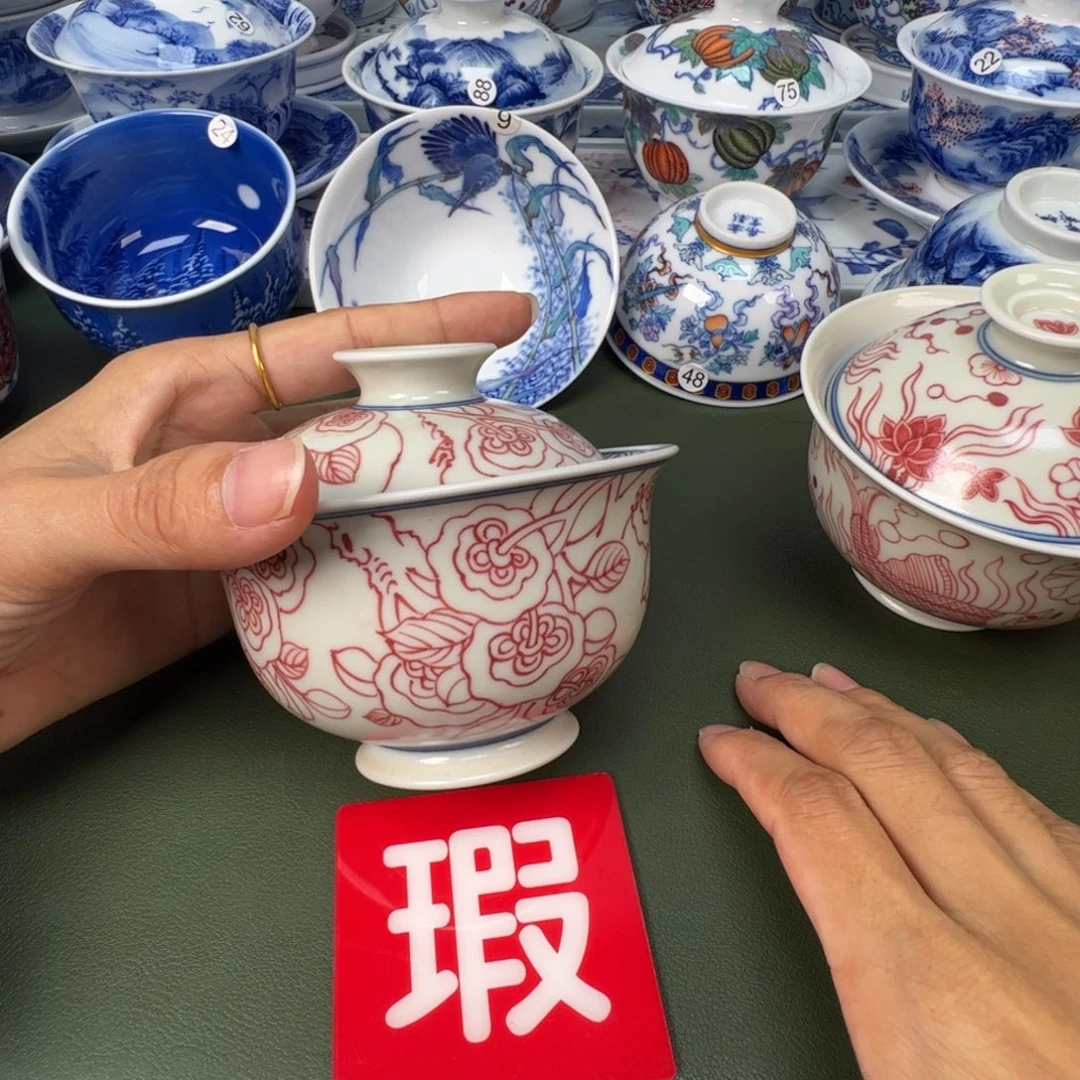 景德镇纯手工纯手绘茶具木木94