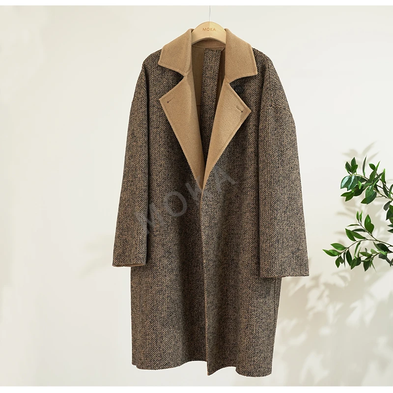 意大利外贸原单拼接撞色女士大衣（241433）2360