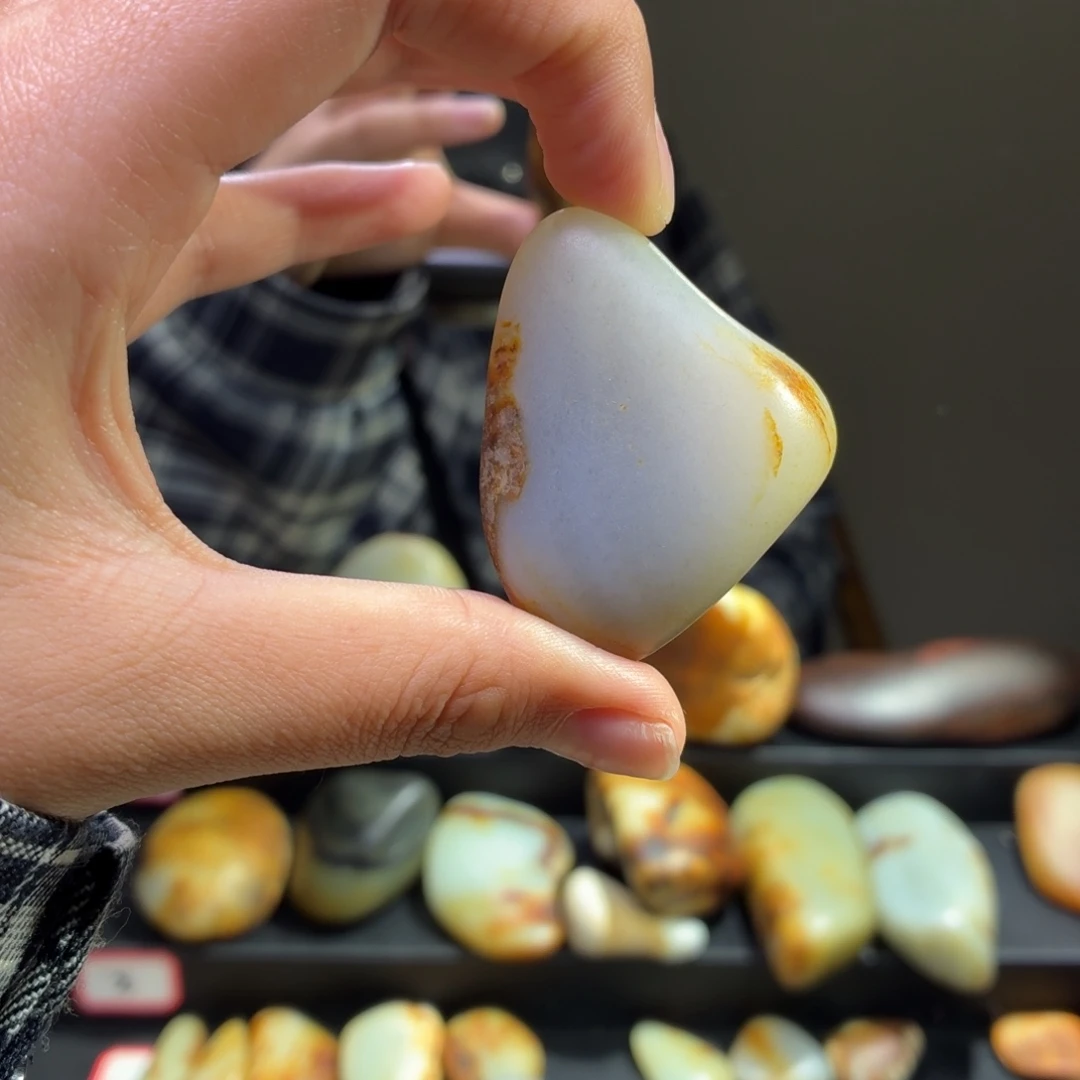 和田玉未镶嵌挂件57.6