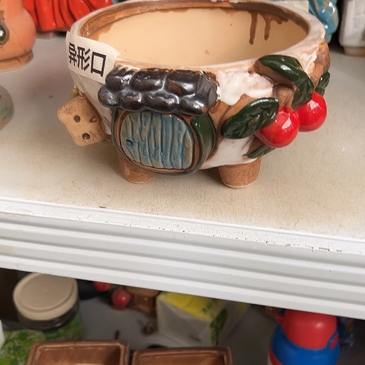 粗陶材质多肉花盆