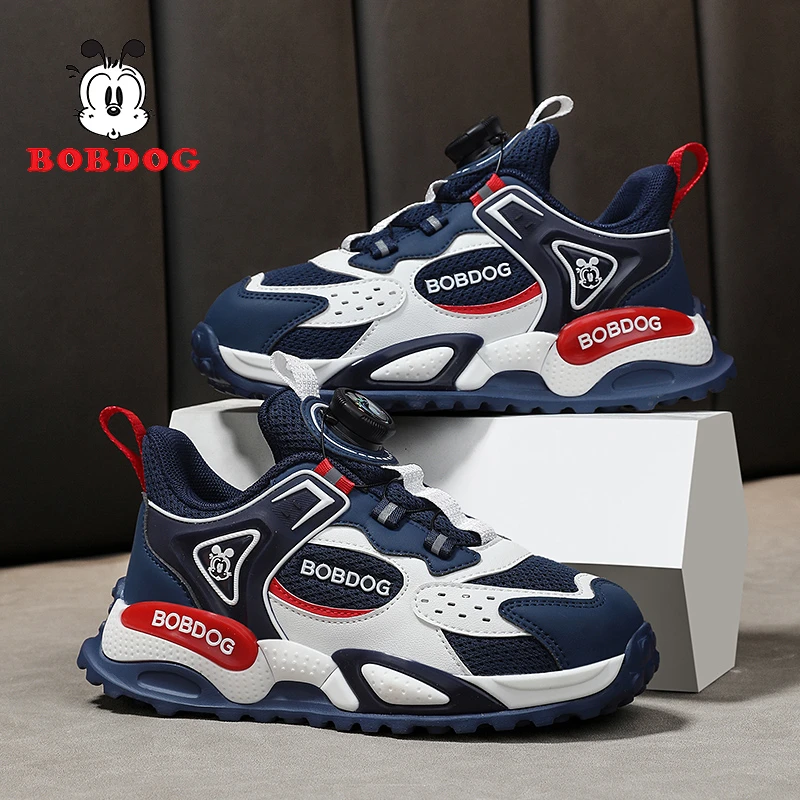 巴布豆男童运动鞋2025春秋季新款男孩童鞋网面透气儿童鞋子跑步鞋