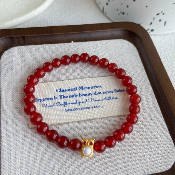 925银玻璃银制品 5076时尚手串创意手工