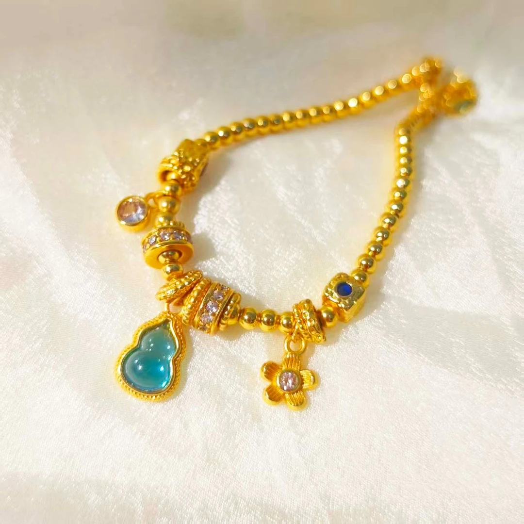 铜合金手链 蓝葫芦手链A208