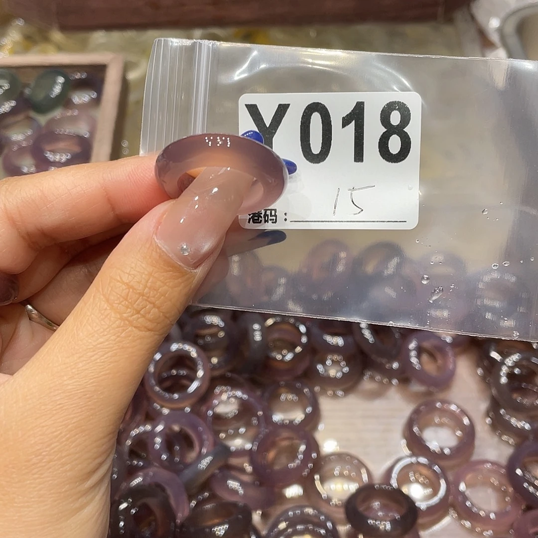 玛瑙/玉髓未镶嵌戒指018