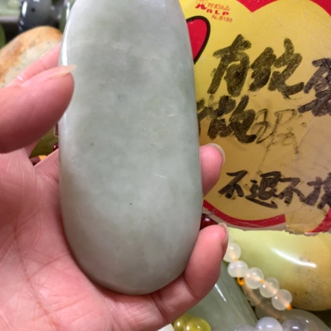蛇纹石玉未镶嵌手把件
