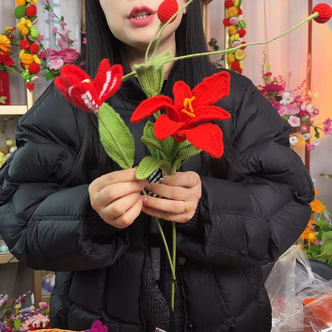 手工钩织设计花束