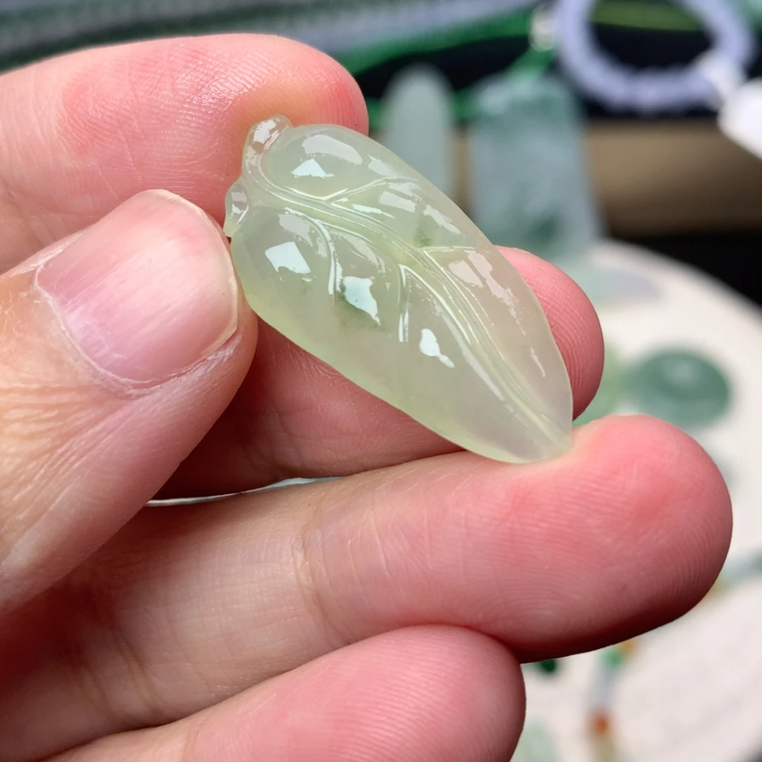 未镶嵌定制翡翠叶子