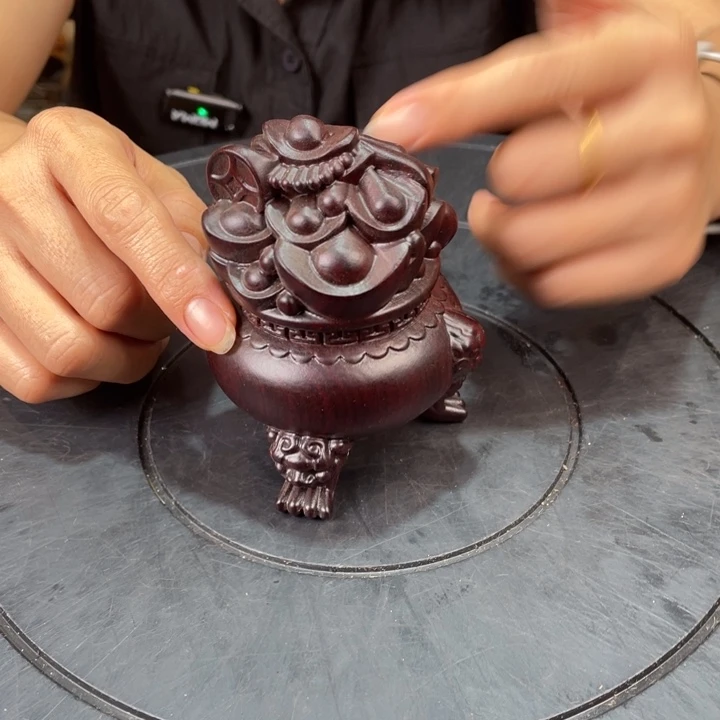 东非黑黄檀（紫光檀）随型摆件