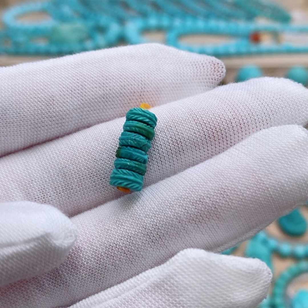 绿松石未镶嵌珠宝奇石6.2mm