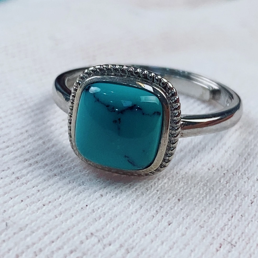 绿松石银S925镶嵌珠宝奇石