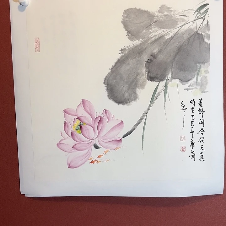 国画听兰老师花鸟