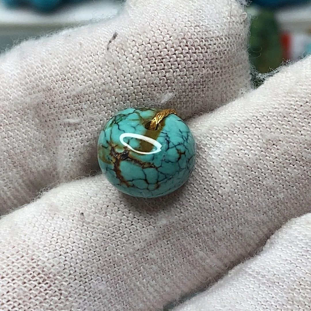 绿松石未镶嵌原矿绿松石地大质检