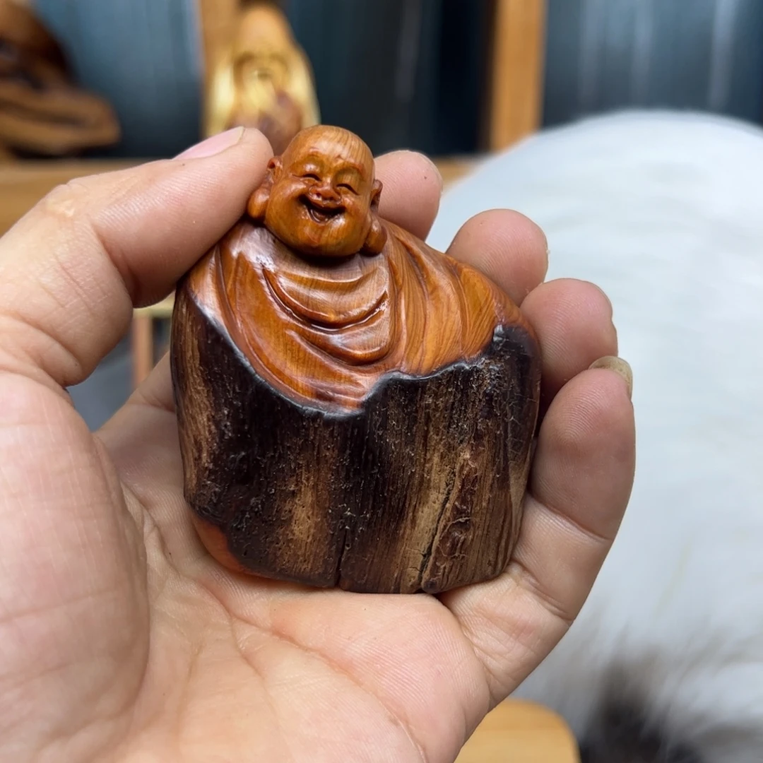 红***中木崖柏木摆件手把件
