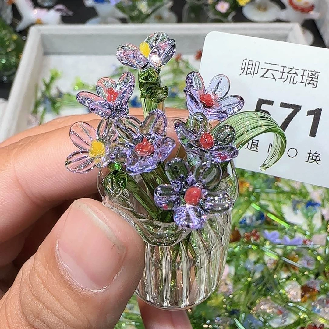 琉璃手工艺品571插花