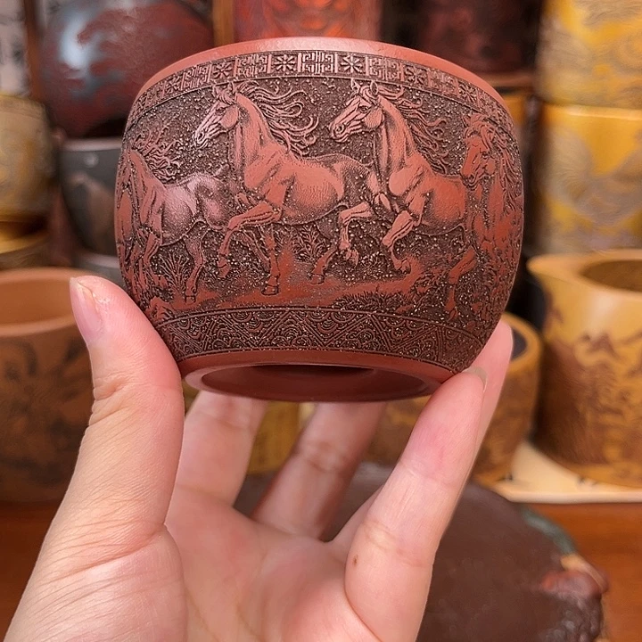 茶杯紫砂宜兴紫砂茶具正品