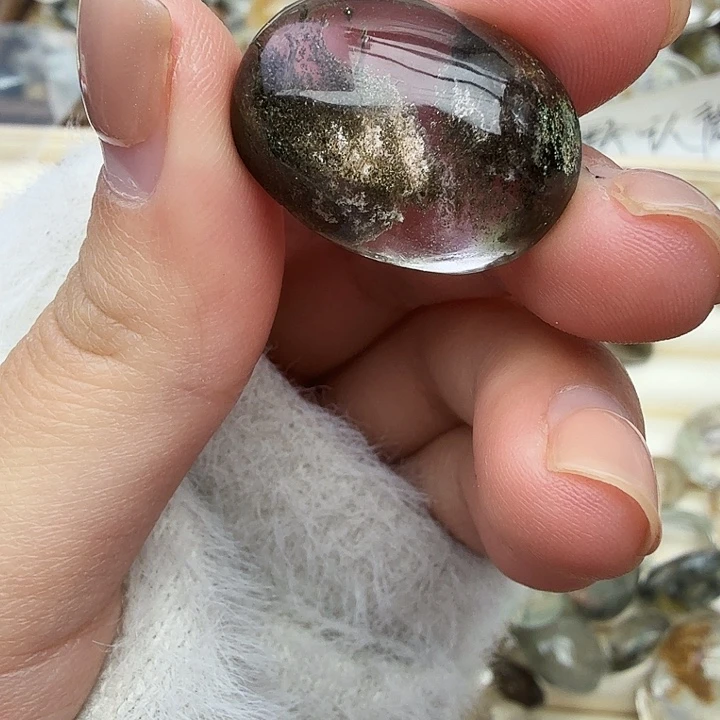 观***蓝水晶珠宝半成品未镶嵌