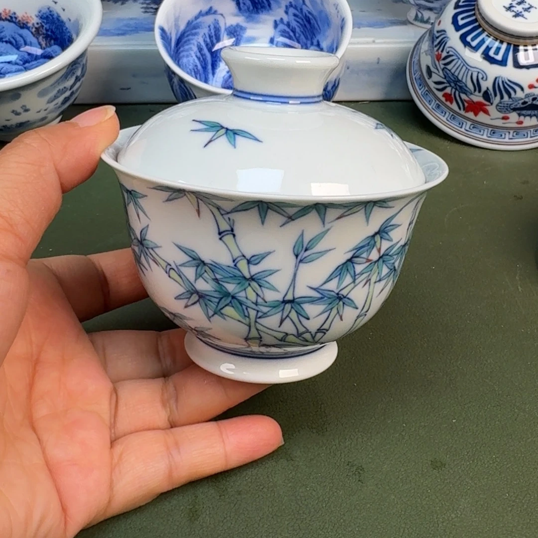 陶景德镇纯手绘茶具圆圆223