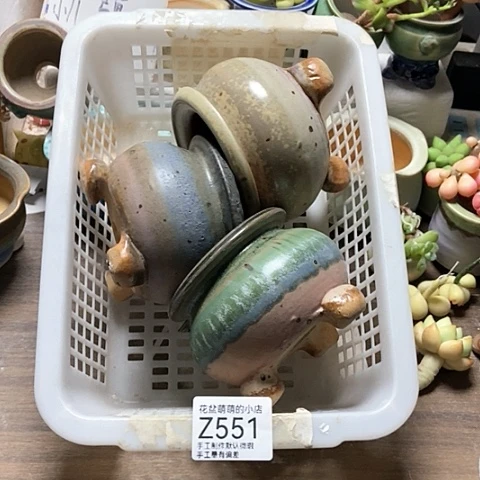 紫砂花盆551微瑕品口径7到8左右