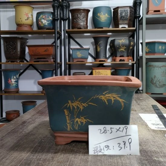 紫砂花盆库存尾货清仓
